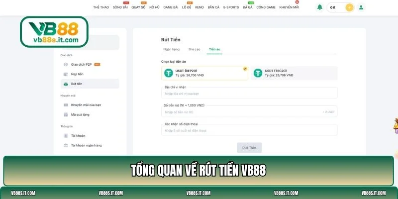rút tiền VB88