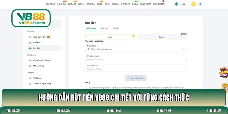 rút tiền VB88